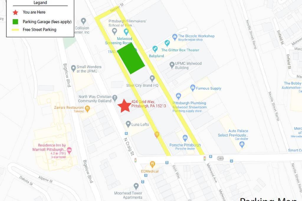 3E-*New* 3 Min To Hillman Cancer Center, Sleeps 6 Pittsburgh Zewnętrze zdjęcie